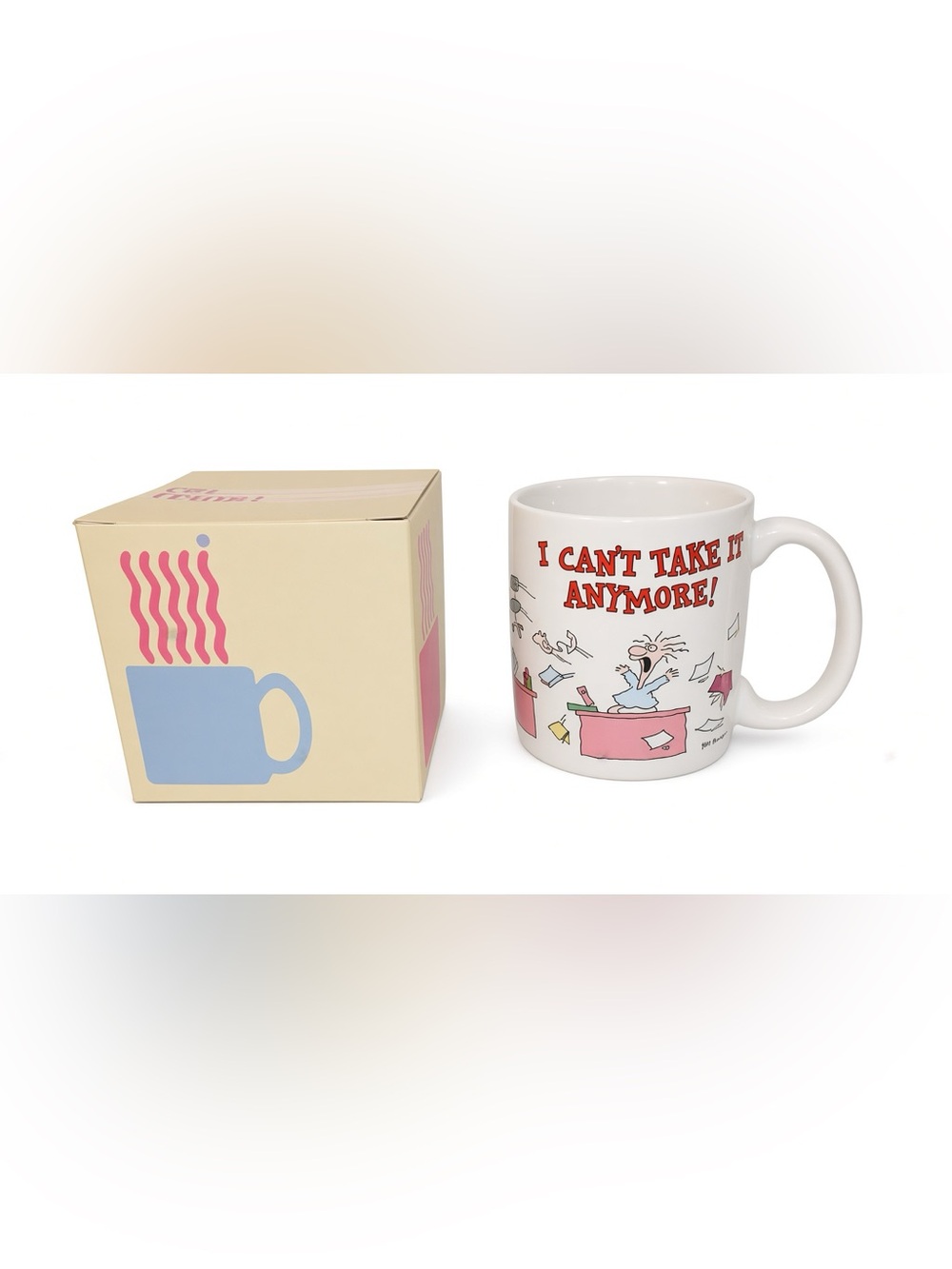 American Greetings White Ceramic Mug with Cartoon